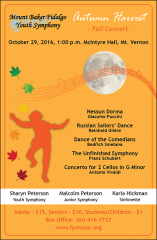 Autumn Concert Poster